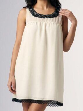 One & only Urban Outfitters Crochet Neck Mini Dress - Medium